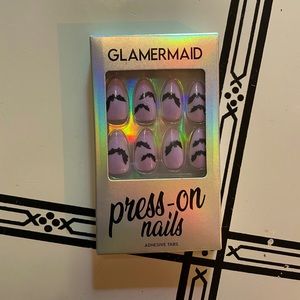 Purple Bat Press Ons